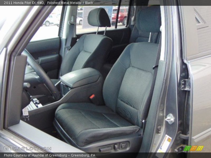 Polished Metal Metallic / Black 2011 Honda Pilot EX 4WD