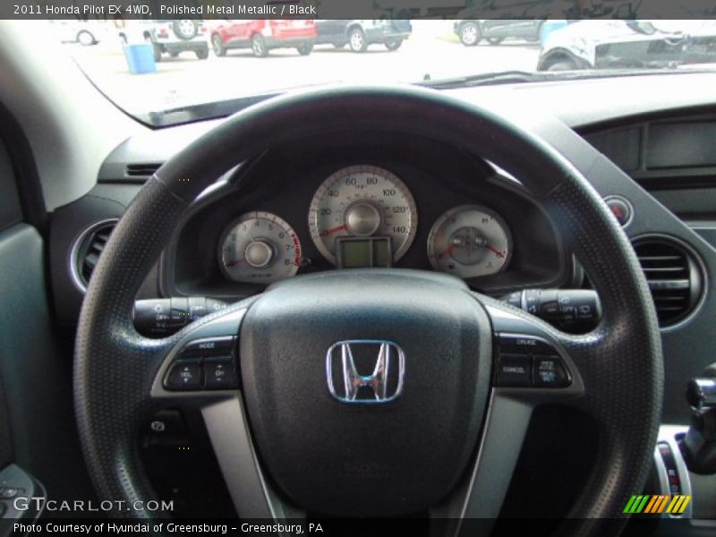 Polished Metal Metallic / Black 2011 Honda Pilot EX 4WD
