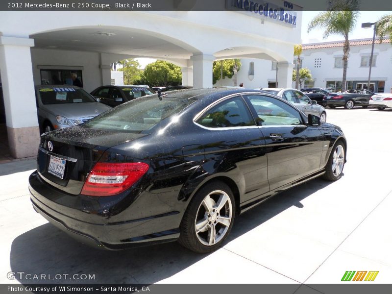 Black / Black 2012 Mercedes-Benz C 250 Coupe