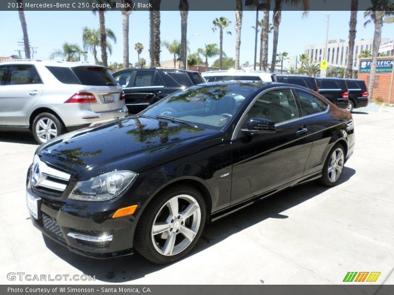 Black / Black 2012 Mercedes-Benz C 250 Coupe