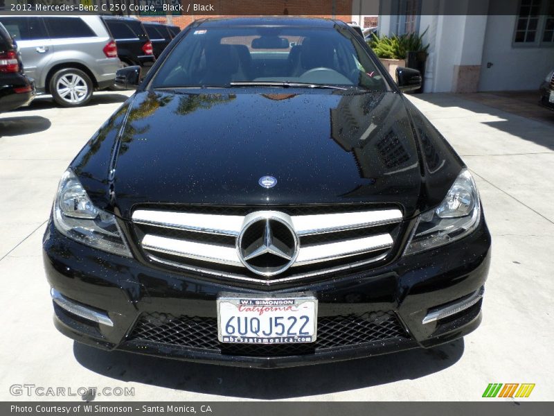 Black / Black 2012 Mercedes-Benz C 250 Coupe