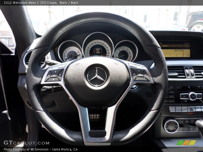 Black / Black 2012 Mercedes-Benz C 250 Coupe