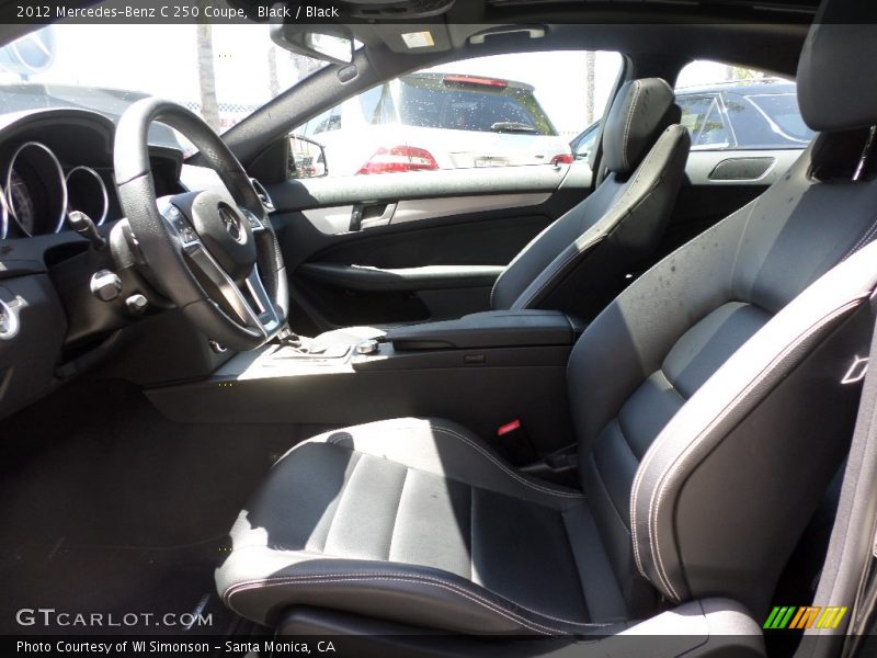 Black / Black 2012 Mercedes-Benz C 250 Coupe