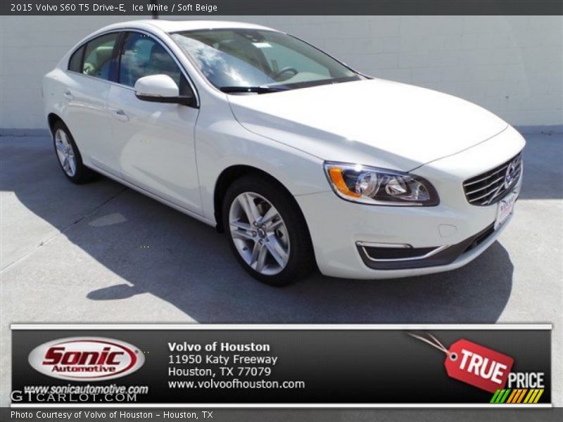 Ice White / Soft Beige 2015 Volvo S60 T5 Drive-E