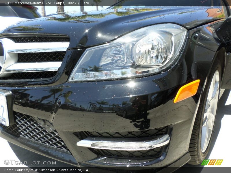 Black / Black 2012 Mercedes-Benz C 250 Coupe
