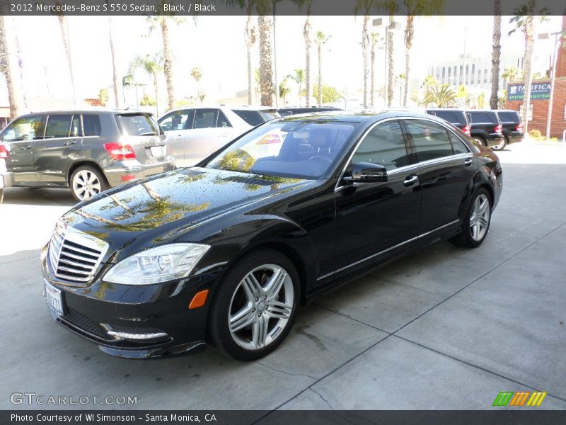 Black / Black 2012 Mercedes-Benz S 550 Sedan