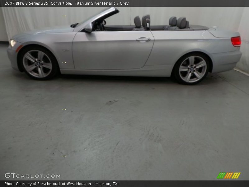 Titanium Silver Metallic / Grey 2007 BMW 3 Series 335i Convertible