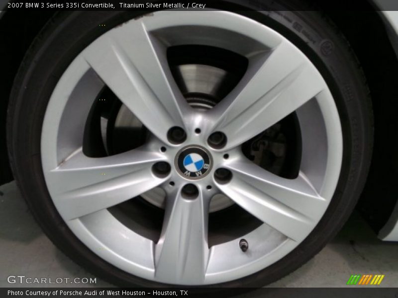 Titanium Silver Metallic / Grey 2007 BMW 3 Series 335i Convertible
