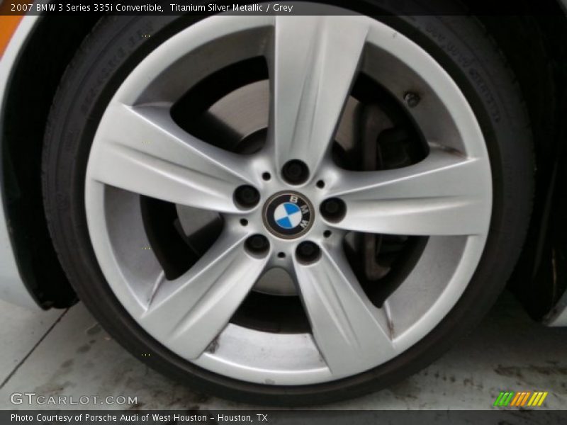 Titanium Silver Metallic / Grey 2007 BMW 3 Series 335i Convertible