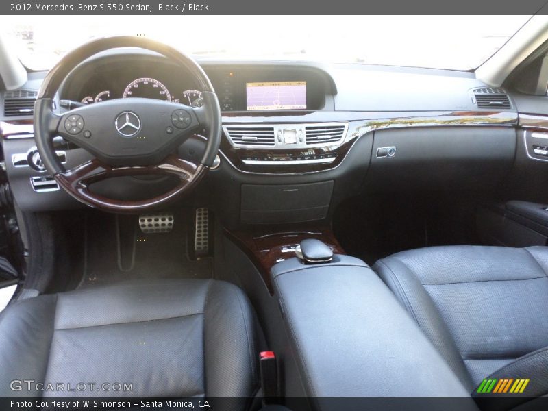 Black / Black 2012 Mercedes-Benz S 550 Sedan