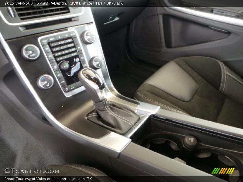 Crystal White Pearl / Off-Black 2015 Volvo S60 T6 AWD R-Design
