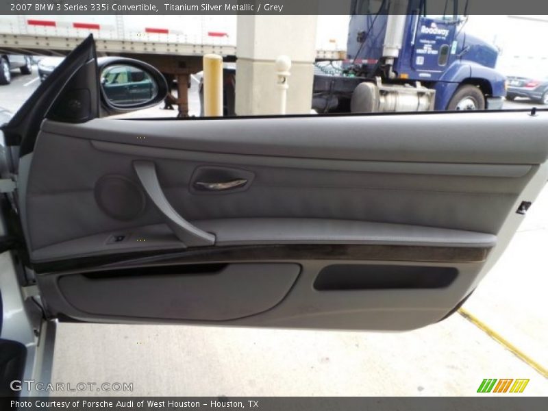 Titanium Silver Metallic / Grey 2007 BMW 3 Series 335i Convertible