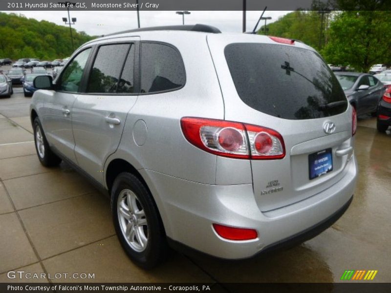 Moonstone Silver / Gray 2011 Hyundai Santa Fe GLS