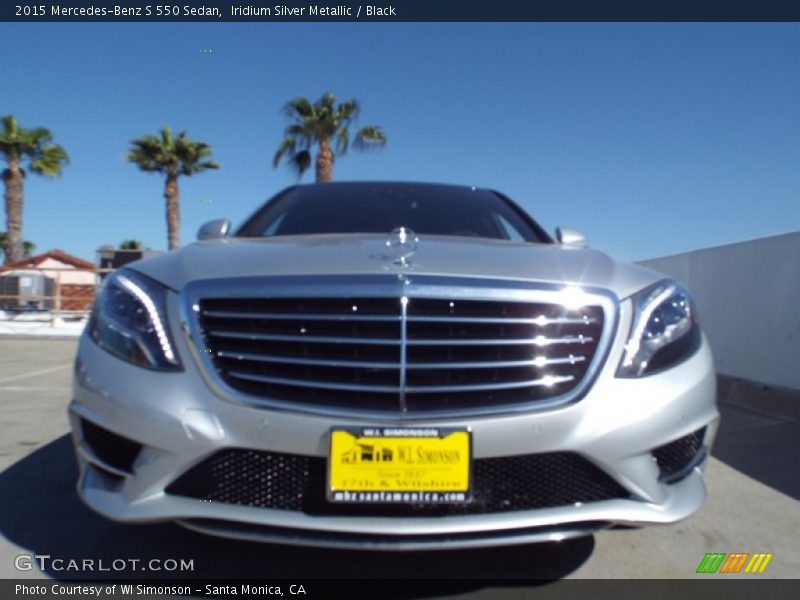 Iridium Silver Metallic / Black 2015 Mercedes-Benz S 550 Sedan