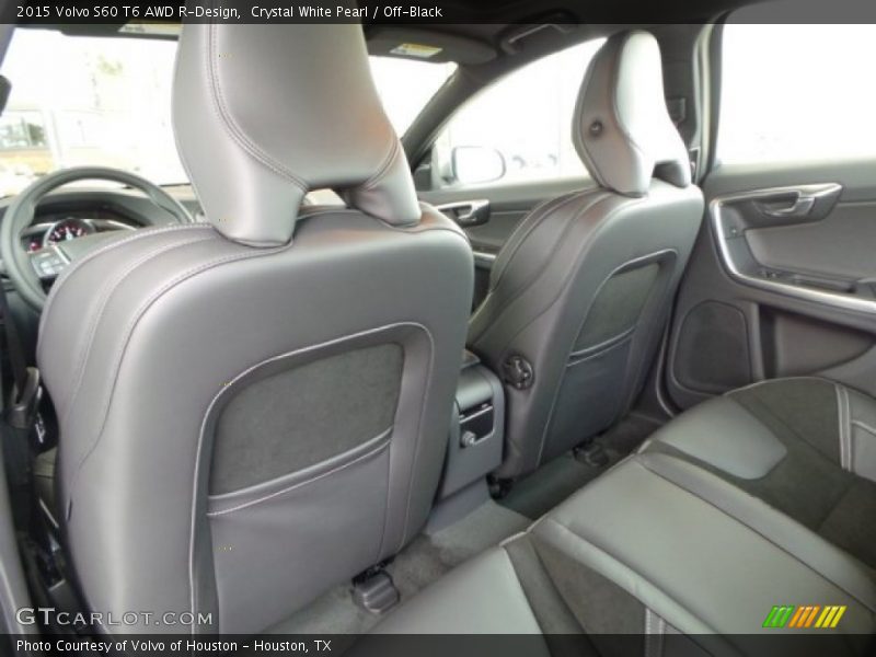 Crystal White Pearl / Off-Black 2015 Volvo S60 T6 AWD R-Design