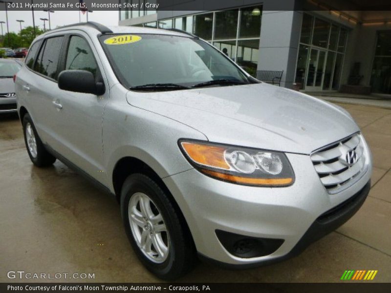 Moonstone Silver / Gray 2011 Hyundai Santa Fe GLS