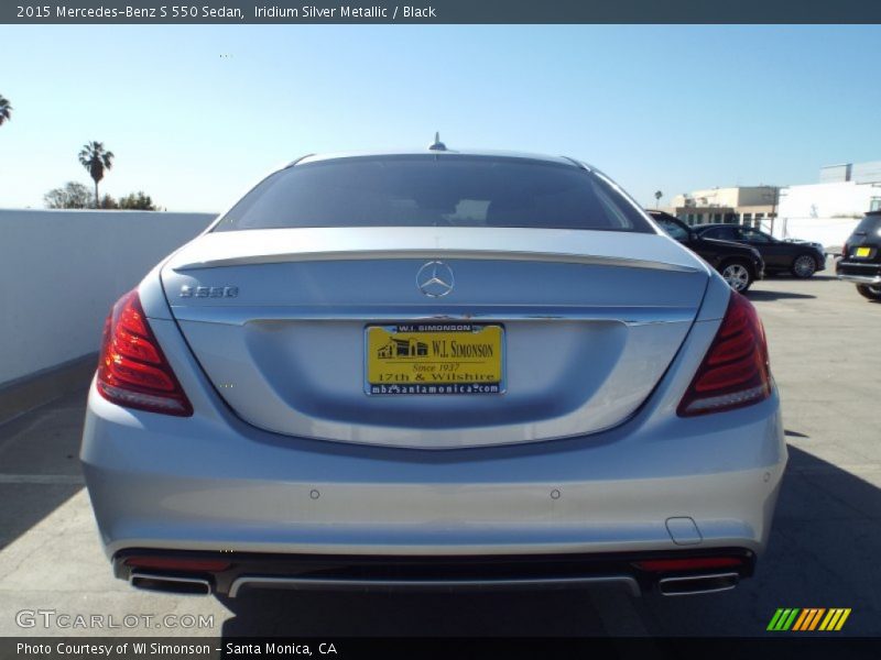 Iridium Silver Metallic / Black 2015 Mercedes-Benz S 550 Sedan