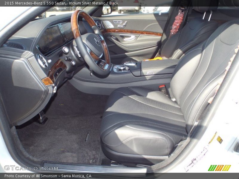 Iridium Silver Metallic / Black 2015 Mercedes-Benz S 550 Sedan