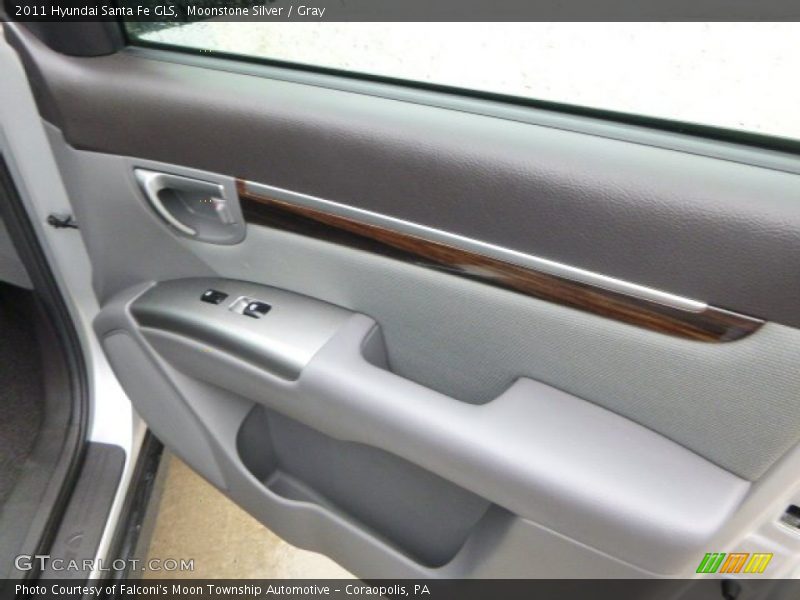 Moonstone Silver / Gray 2011 Hyundai Santa Fe GLS