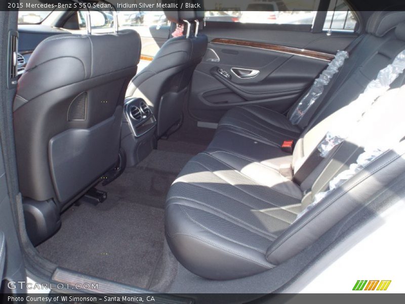 Iridium Silver Metallic / Black 2015 Mercedes-Benz S 550 Sedan