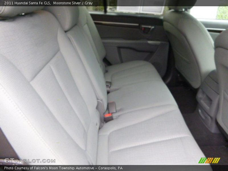 Moonstone Silver / Gray 2011 Hyundai Santa Fe GLS