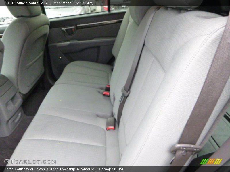 Moonstone Silver / Gray 2011 Hyundai Santa Fe GLS