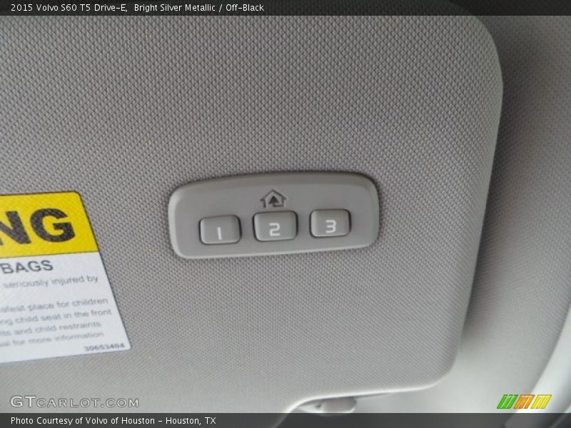 Bright Silver Metallic / Off-Black 2015 Volvo S60 T5 Drive-E