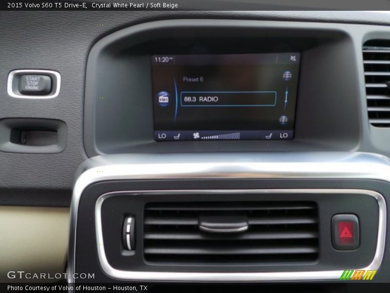 Crystal White Pearl / Soft Beige 2015 Volvo S60 T5 Drive-E