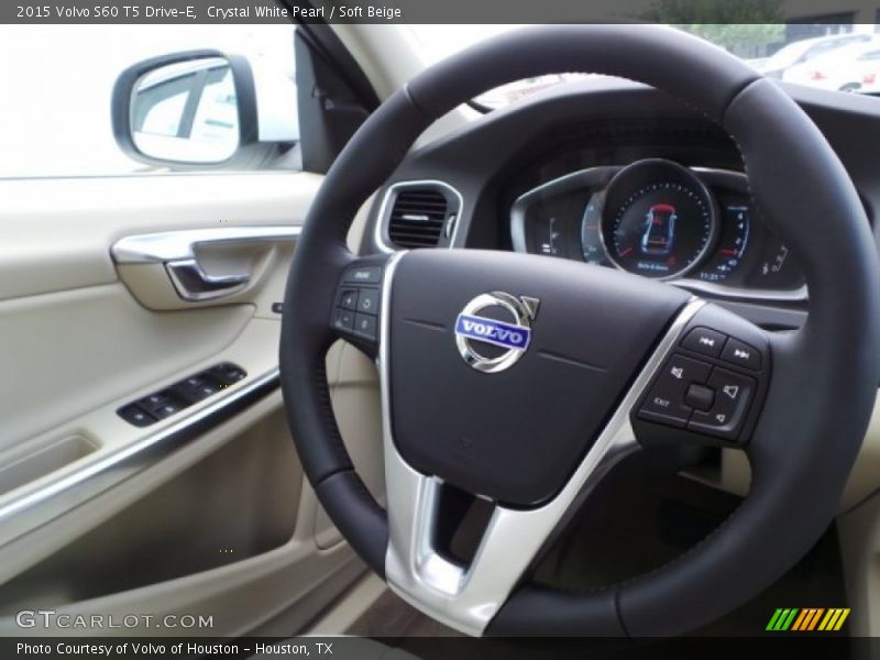 Crystal White Pearl / Soft Beige 2015 Volvo S60 T5 Drive-E