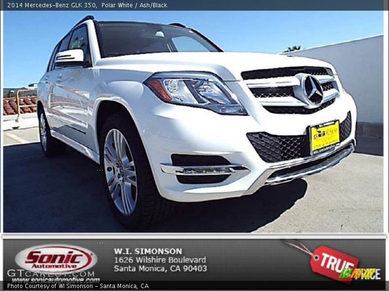 Polar White / Ash/Black 2014 Mercedes-Benz GLK 350