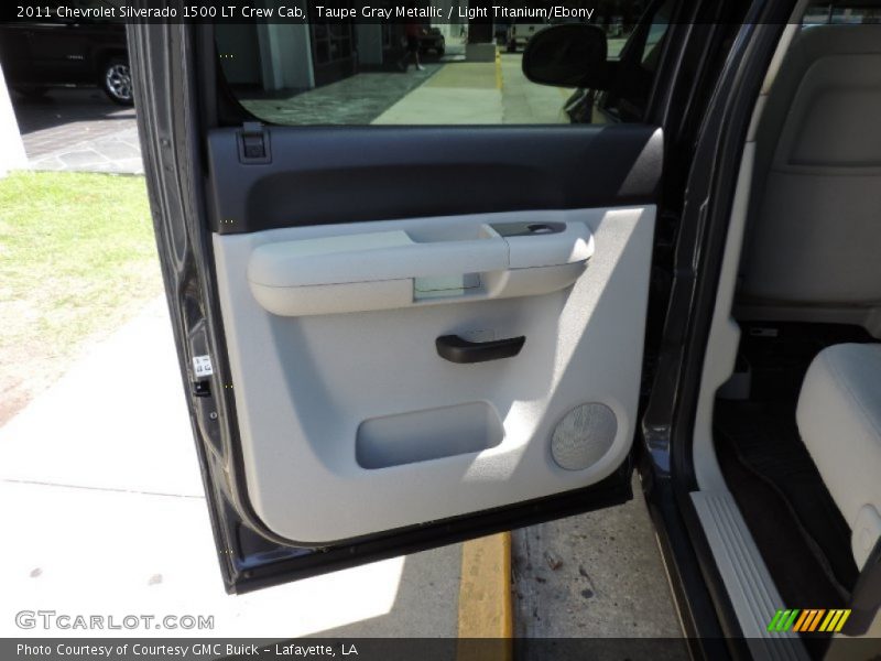 Taupe Gray Metallic / Light Titanium/Ebony 2011 Chevrolet Silverado 1500 LT Crew Cab