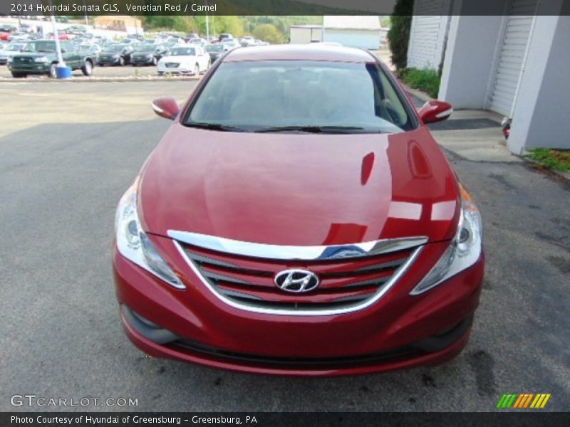 Venetian Red / Camel 2014 Hyundai Sonata GLS