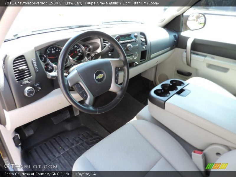 Taupe Gray Metallic / Light Titanium/Ebony 2011 Chevrolet Silverado 1500 LT Crew Cab