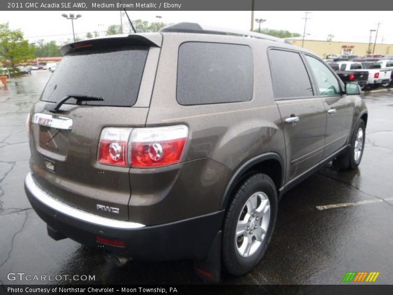 Medium Brown Metallic / Ebony 2011 GMC Acadia SLE AWD