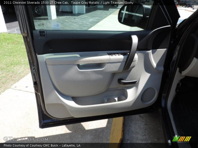 Taupe Gray Metallic / Light Titanium/Ebony 2011 Chevrolet Silverado 1500 LT Crew Cab