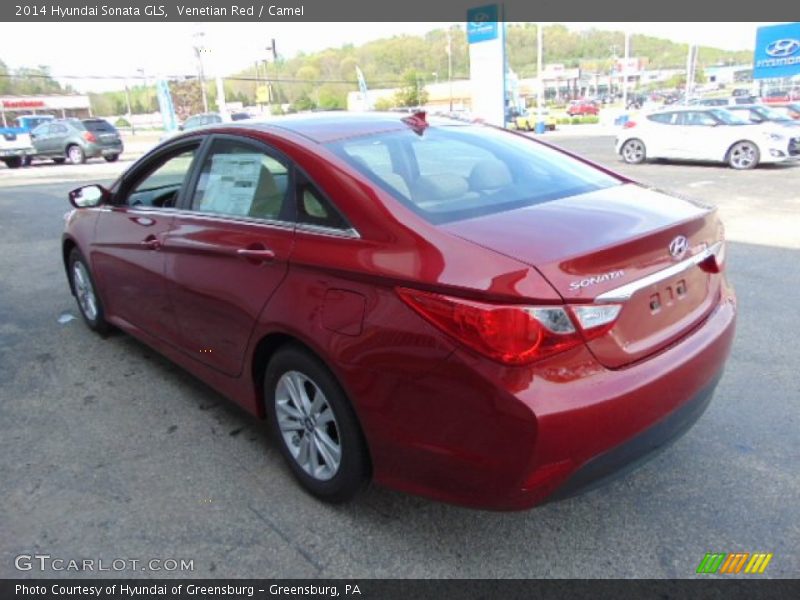 Venetian Red / Camel 2014 Hyundai Sonata GLS