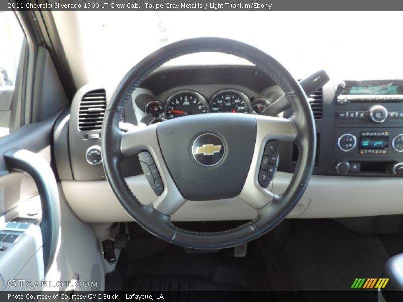 Taupe Gray Metallic / Light Titanium/Ebony 2011 Chevrolet Silverado 1500 LT Crew Cab