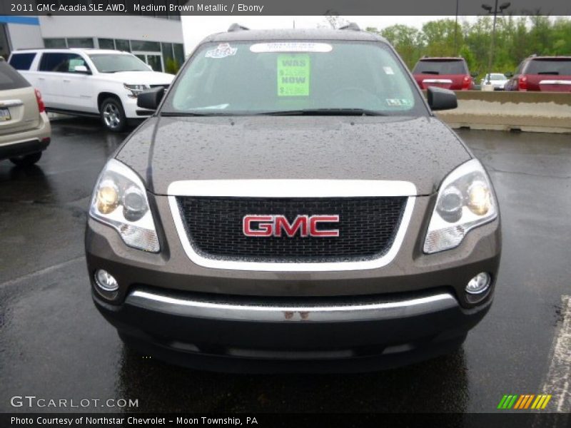 Medium Brown Metallic / Ebony 2011 GMC Acadia SLE AWD