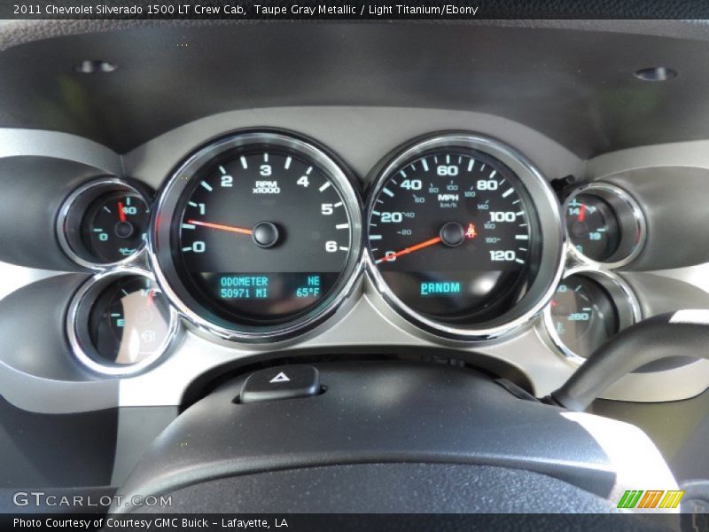 Taupe Gray Metallic / Light Titanium/Ebony 2011 Chevrolet Silverado 1500 LT Crew Cab