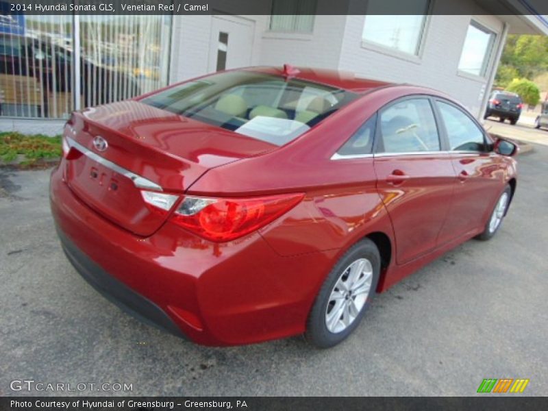 Venetian Red / Camel 2014 Hyundai Sonata GLS