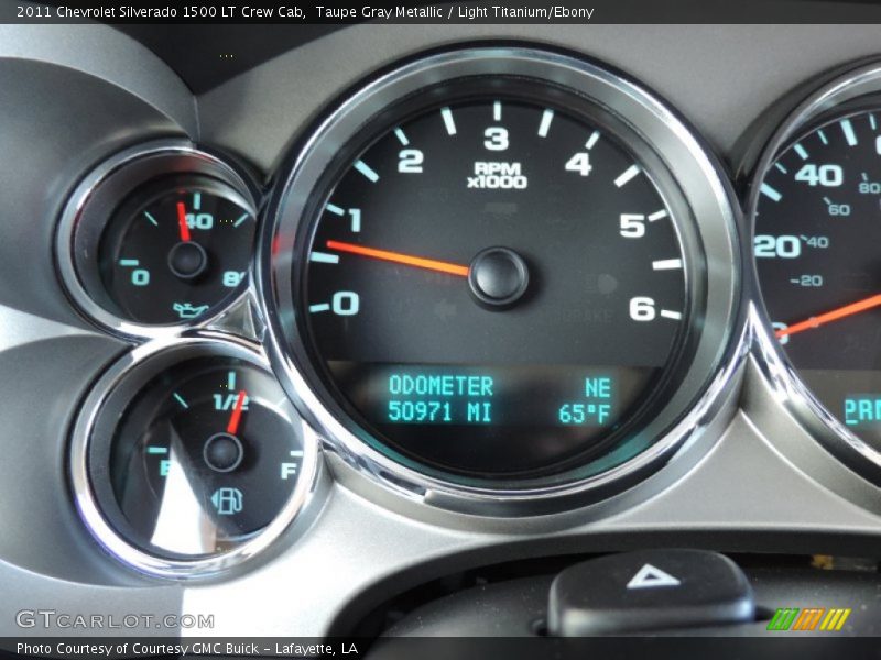 Taupe Gray Metallic / Light Titanium/Ebony 2011 Chevrolet Silverado 1500 LT Crew Cab