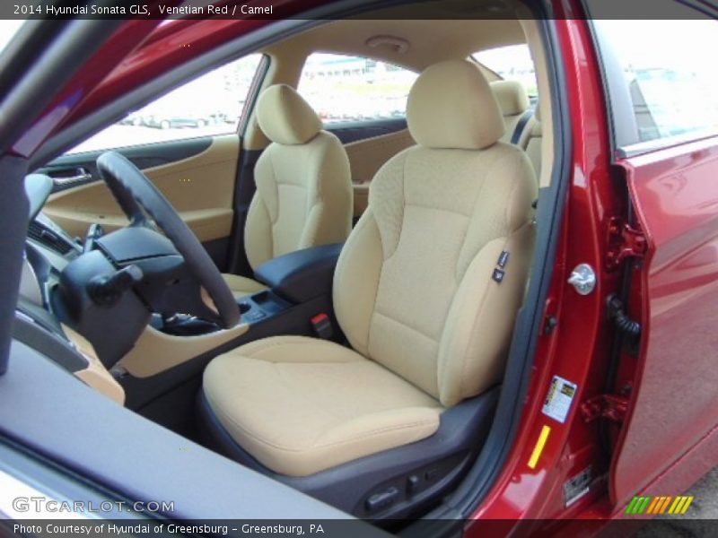 Venetian Red / Camel 2014 Hyundai Sonata GLS