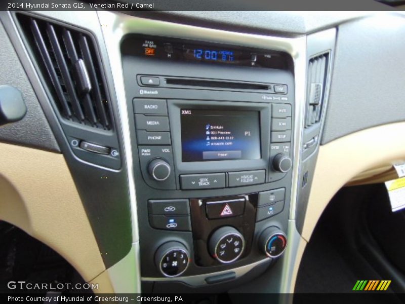 Venetian Red / Camel 2014 Hyundai Sonata GLS