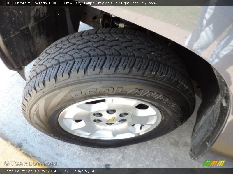 Taupe Gray Metallic / Light Titanium/Ebony 2011 Chevrolet Silverado 1500 LT Crew Cab