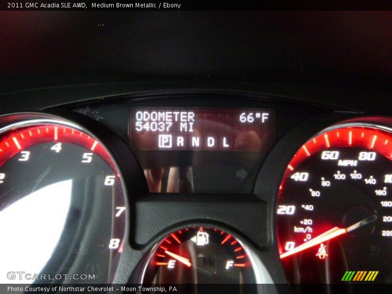 Medium Brown Metallic / Ebony 2011 GMC Acadia SLE AWD