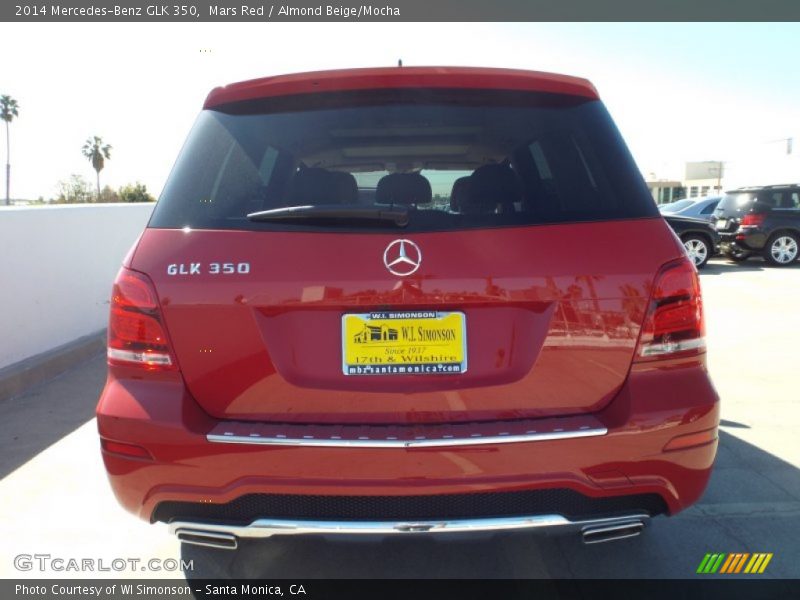 Mars Red / Almond Beige/Mocha 2014 Mercedes-Benz GLK 350