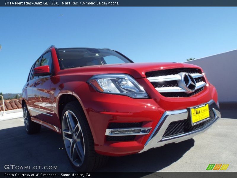 Mars Red / Almond Beige/Mocha 2014 Mercedes-Benz GLK 350
