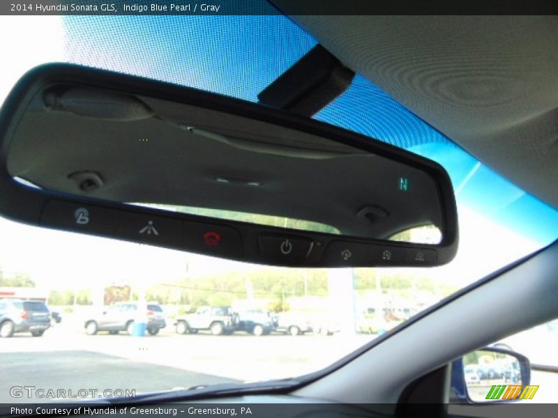 Indigo Blue Pearl / Gray 2014 Hyundai Sonata GLS