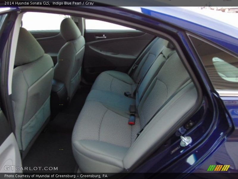 Indigo Blue Pearl / Gray 2014 Hyundai Sonata GLS