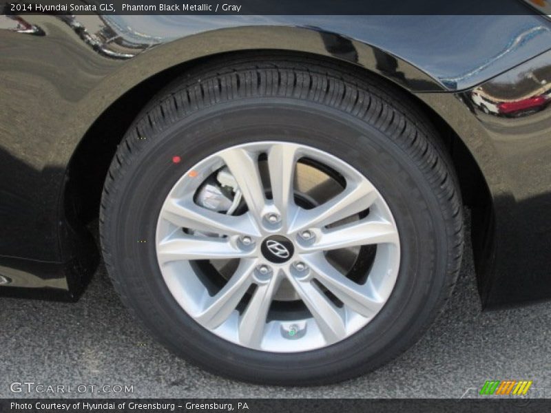 Phantom Black Metallic / Gray 2014 Hyundai Sonata GLS